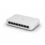 UBIQUITI UniFi Switch Lite 8 PoE L2 menedzselt switch, 8× Gigabit, 4× PoE+ (30 W/port), 54 V DC, 60 W fogyasztás