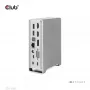 CLUB3D CSV-1568 dokkolóállomás, fémház, USB Gen2 Type-C, USB Gen2 Type-A, HDMI, DP, VGA, RJ45, 120W