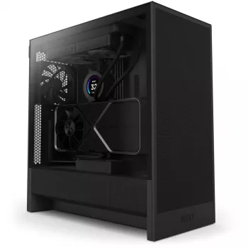 NZXT H5 Flow (2024) Mid Tower ATX ház, fekete