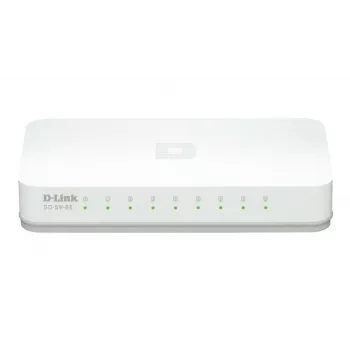 D-Link GO-SW-8E/E hálózati switch nem menedzselt Fast Ethernet (10/100) fehér