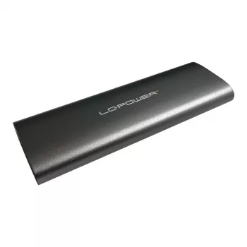 LC-POWER M.2 SSD-ház (NVMe & SATA), USB 3.2 Gen.2x1, antracit - Lc-m2-c-multi-2