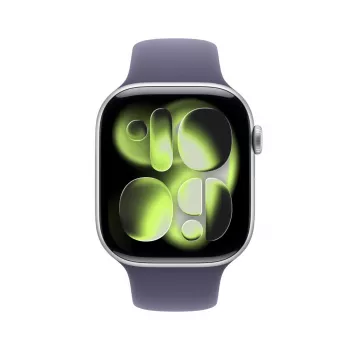 APPLE Watch Series 11 GPS 46mm ezüst alumíniumház lila köd Sport szíjjal M/L