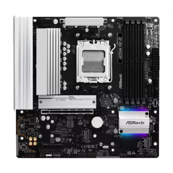 ASRock A620AM Pro RS alaplap, AM5 foglalat, AMD A620A, Micro-ATX, USB-C 3.2 Gen 1, 2,5-Gigabit-LAN