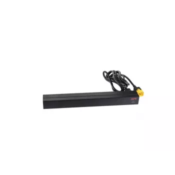 APC AP9565 Basic rack áramelosztó (PDU), 1U, egyfázisú, 16 A, 208/230 V, 3680 W, 12 C13 kimenet, C20 bemenet, 2,5 m kábel, fekete