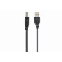 USB kábel, Gembird 4,5 m USB 2.0 A/B M, fekete, dugó/dugó