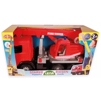 Lena GIGA TRUCKS Fire Crane truck Arocs, Crane truck model, 3 yr(s), Black, Grey, Red