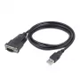 GEMBIRD USB-DB9M RS232 PL2303TA konverter fekete - 1,5 m