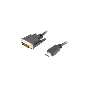 LANBERG Hdmi(m)->DVI-d(m)(24+1) kábel Dual Link aranyozott 4k csatlakozókkal - 3m fekete