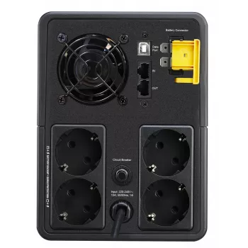APC Back-UPS, 2200VA, Tower, 230V, 4x CEE 7/7 Schuko aljzat, AVR