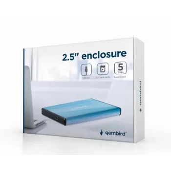 Gembird EE2-U3S-3-B HDD ház — 2,5