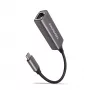 AXAGON ADE-TRC USB-C Gigabit Ethernet adapter, 10/100/1000, titán szürke