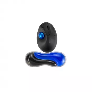 Kensington K62439WW Slim Duo Gel Mouse/Trackball Wrist Rest, 192 x 72 x 22 mm, Blue