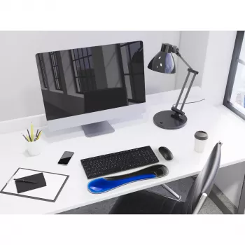 Kensington K62441WW Slim Duo Gel Keyboard Wrist Rest, 490 x 95 x 18 mm, Blue