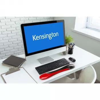 Kensington K62442WW Slim Duo Gel Keyboard Wrist Rest, 490 x 95 x 18 mm, Red