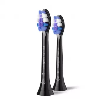 Philips Sensitive HX6052/88 2 darabos csomag fogkefefej, 2 db, fekete, 3 hónap, extra puha, Philips, Philips Sonicare