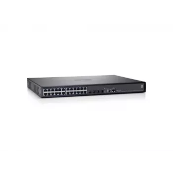 LevelOne 26 portos stackelhető L3 managed Gigabit Ethernet switch, 4 port SFP/RJ45 combo, 2 modulhely 10-Gigabit