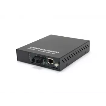 LevelOne RJ45 to SC Managed Gigabit Media Converter, Single-Mode Fiber, 20km