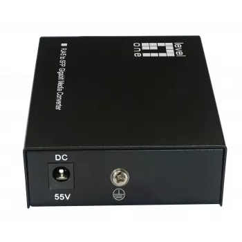 LevelOne RJ45 to SFP Gigabit Media Converter, 802.3bt 90W PoE PSE
