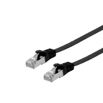 Equip Cat.6A U/FTP lapos patch kábel, 2,0 m, fekete
