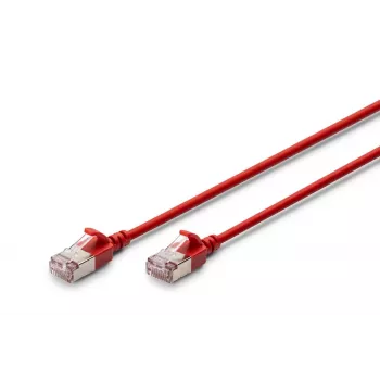 DIGITUS Slim Patch cable - CAT6A - F-FTP - 5m - Red