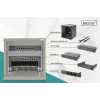 DIGITUS 10 inch Network Bundle - 6U Wall-Mount Cabinet, 8-Port Gigabit Switch, CAT6 Patch Panel, PDU, Shelf, 10x S/FTP Patch Cables, Black