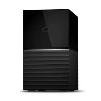 WD My Book Duo WDBFBE0360JBK-EESN External RAID Storage 36 TB (2x 18 TB HDD), USB-C 3.2 Gen 1, RAID 0/1/JBOD, 256-bit AES hardware encryption, Black
