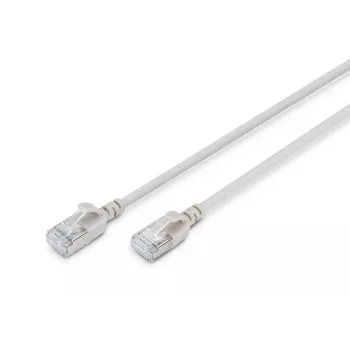 DIGITUS vékony patch kábel - CAT6A - F-FTP - 3m - szürke