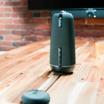 Owl Labs Expansion Mic for Meeting Owl 3 - extend audio reach in larger spaces by 8 feet (2.5 meters) in the direction of the mic.