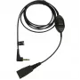 Jabra QD 3,5 mm-re válaszgombbal Alcatel-hez, kábel, fekete