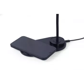GEMBIRD Desk Lamp With Wireless Charger, Black