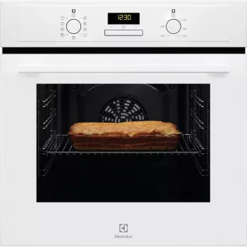 Built-in electric oven Electrolux EOF3H40BW, 65 L, convection, grill, AquaClean, white