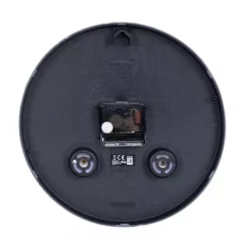 Esperanza Lyon EHC016K Quartz Wall Clock, Round, Black