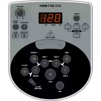 Behringer XD8USB Electronic Drum Kit, Black
