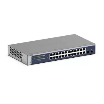 NETGEAR GS724Tv6 Managed L2+/L3 Gigabit Ethernet (10/100/1000) 1U Blue, Grey