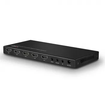 Lindy 38249 4 Port HDMI 2.0 18G Switch with Audio, Desktop
