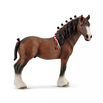schleich FARM WORLD Clydesdale herélt, 3 éves kortól, tanyasi állatok / tanyasi játék, lovak, többszínű, műanyag, 1 darab
