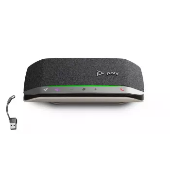 HP Poly Sync 20-M Speakerphone USB-C/A Adapter, Black, Windows 10, Windows 11, MacOS, 20 h, CCC, CB, EAC, RoHS, BIS, Federal Communications Commission (FCC), CE, BSMI, 34 mm