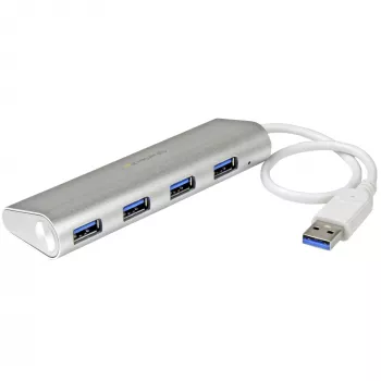 StarTech.com 4 portos USB hub, USB-A 4x USB-A csatlakozó, USB 5 Gbps, robusztus kivitel, buszmeghajtású, hordozható laptop USB 3.0 hub