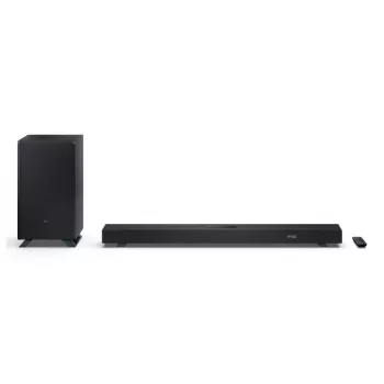 Sharp HT-SBW53121(BK) 3.1.2 Channel Soundbar with Wireless Subwoofer, Black