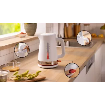 Bosch TWK4M221 elektromos vízforraló 1,7 L 2400 W fehér
