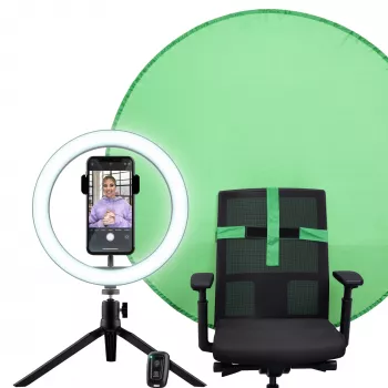 Lighting ring LED Trust Maku+ Black Green 24881