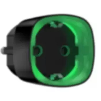 Ajax Socket 38210 Smart Plug for Ajax Hub/Hub 2/Hub Plus/Hub Hybrid, Black