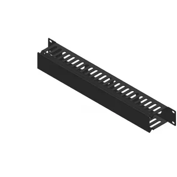 Lanview RAO400BL-24 1U 19 inch kábelkezelő panel tolófedéllel, fekete