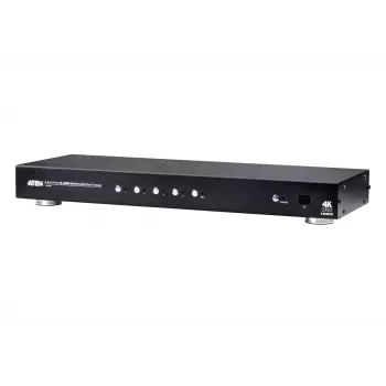 ATEN 4 Port True 4K HDMI Switch with Dual, HDMI, Metal, Black, 60 Hz, 3 m, 3840 x 2160, 4096 x 2160