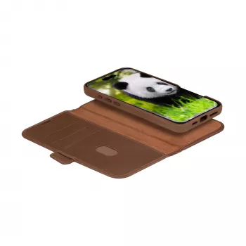 dbramante1928 Lynge MagSafe könyvtok iPhone 16 Pro készülékhez, Dark Tan