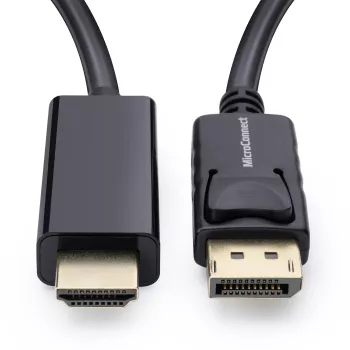 Microconnect MC-DP-HDMI-200 videokábel-adapter, 2 m, DisplayPort, fekete