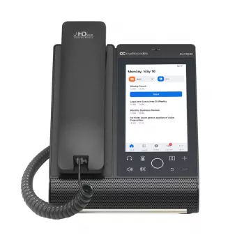 AudioCodes Teams C470HD TEAMS-C470HD-DBW Total Touch IP phone, PoE, GbE, Bluetooth, 14 cm (5.5 inch) 720 x 1280, USB, Black