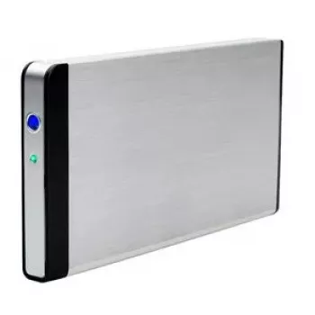 Fantec fanbox FB-C25US2 storage enclosure 2.5 inch, SATA 3Gb/s, eSATA, USB 2.0, Silver