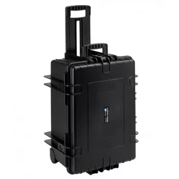 B&W outdoor.case Type 6800 (6800/B/SI) Hard Shell Case with Foam Inlay, Polypropylene, Black