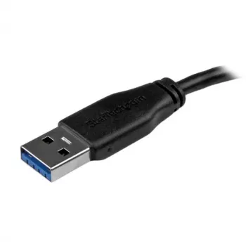 StarTech.com USB3AUB15CMS Slim USB 3.0 Cable, USB-A to Micro-USB B, M/M, 15 cm (6in), Black